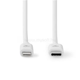 NEDIS CCGL39650WT10 USB 2.0, USB-C - Apple Lightning 8-Pin kábel MFI engedélyes Apple chipkészlettel CCGL39650WT10 small