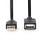 NEDIS CCGL60010BK30 USB hosszabító / toldó kábel, USB 2.0 | USB-A dugó  USB-A hüvely  480 Mbps, 3m CCGL60010BK30 small