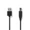 NEDIS CCGL60101BK30 USB2.0, USB A - B kábel, 480Mbs, hossz 3m CCGL60101BK30 small