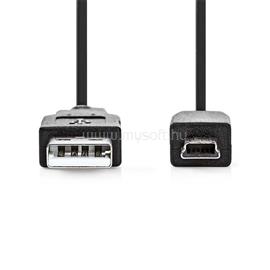 NEDIS CCGL60300BK20 USB mini-B 5p (mini USB)kábel, USB 2.0  USB-A dugó  USB mini 5p dugó, 480 Mbps. 2m CCGL60300BK20 small
