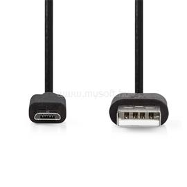 NEDIS CCGL60500BK05 USB 2.0  USB-A dugó  - USB Micro-B dugó  10 W 480 Mbps, 0,5m CCGL60500BK05 small