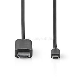 NEDIS CCGL64655BK10 USB C (USB-C) - HDMI kábel, USB 3.2 Gen 1, 4K@60Hz, hossz 1m CCGL64655BK10 small