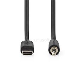 NEDIS CCGL65950BK10 USB-C (USB C) dugó - 3,5 mm sztereo jack dugó | 1,00 m CCGL65950BK10 small