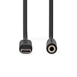 NEDIS CCGL65960BK10 USB-C (USB C) dugó - 3,5 mm sztereo jack aljzat | 1,00 m CCGL65960BK10 small