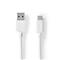 NEDIS CCGW61600WT10 USB 3.2 Gen 1, USB-A dugó - USB-C (USB C) dugó kábel, 60W, 1m CCGW61600WT10 small
