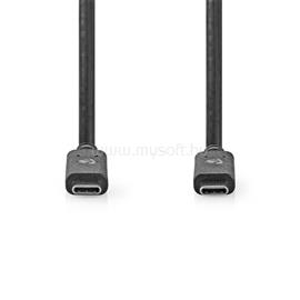 NEDIS CCGW64750BK10 USB C - USB C (USB-C) kábel, USB 3.2 Gen 2, 100W, 4K@60Hz, 10 Gbps, hossz 1m CCGW64750BK10 small
