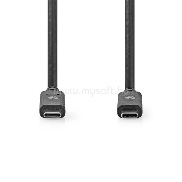 NEDIS CCGW64750BK10 USB C - USB C (USB-C) kábel, USB 3.2 Gen 2, 100W, 4K@60Hz, 10 Gbps, hossz 1m