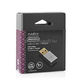 NEDIS CCTB60925AL USB-A adapter, USB 3.2 Gen 1, USB-A férfi, USB-CT anya, 5 Gbps,  kerek,  Nikkelezett, Ezüst CCTB60925AL small