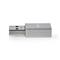 NEDIS CCTB60925AL USB-A adapter, USB 3.2 Gen 1, USB-A férfi, USB-CT anya, 5 Gbps,  kerek,  Nikkelezett, Ezüst CCTB60925AL small