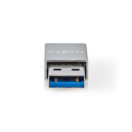 NEDIS CCTB60925AL USB-A adapter, USB 3.2 Gen 1, USB-A férfi, USB-CT anya, 5 Gbps,  kerek,  Nikkelezett, Ezüst CCTB60925AL small