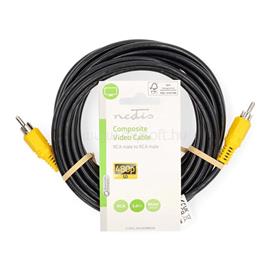 NEDIS composite videó kábel, RCA dugó - RCA dugó, hossz 5m, CVGL24100BK50 CVGL24100BK50 small