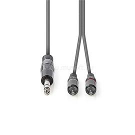 NEDIS COTH23300GY15 félprofi XLR audió kábel, 6,35mm sztereo jack dugó - 2x RCA dugó, 1,5m COTH23300GY15 small
