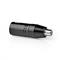 NEDIS COTP15930BK XLR adapter, XLR 3 tűs dugó, RCA nő,  Nikkelezett, Egyenes, Fém, Fekete , 1 db COTP15930BK small