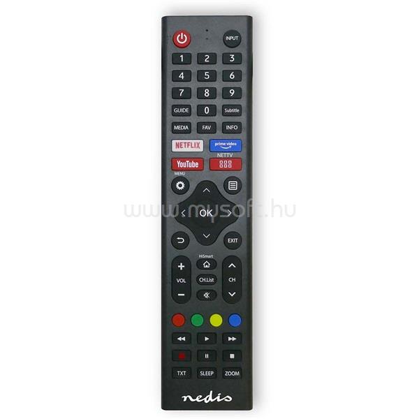 NEDIS csere távirányító ,Hi-Sense ,Előre programozott ,1 eszköz ,Amazon Prime , Disney+ , Netflix , Rakuten TV gombok