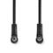 NEDIS CSGL40120BK15 koax kábel, IEC (koax) férfi, IEC (koax) női, Nikkelezett,  120 dB, 75 Ohm,  Quad Shielded,  1,5m CSGL40120BK15 small