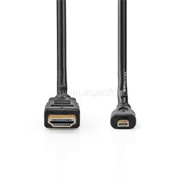 NEDIS CVGB34700BK20 micro HDMI - HDMI kábel, 4K@30Hz, 10,2 Gbps, 2m CVGB34700BK20 small