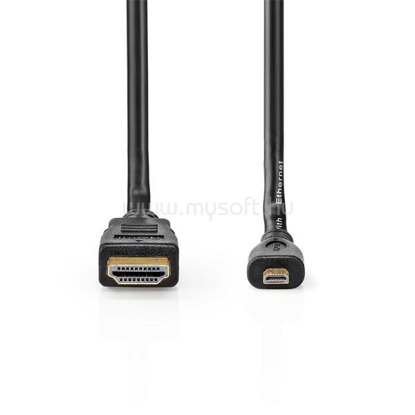 NEDIS CVGB34700BK20 micro HDMI - HDMI kábel, 4K@30Hz, 10,2 Gbps, 2m