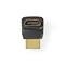 NEDIS CVGB34902BK HDMI átalakító adapter, aranyozott, 270°-os szögben elforgatható, pipa CVGB34902BK small