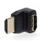 NEDIS CVGB34902BK HDMI átalakító adapter, aranyozott, 270°-os szögben elforgatható, pipa CVGB34902BK small