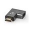 NEDIS CVTB34904GY HDMI átalakító adapter, aranyozott, jobbra hajlított, pipa, alumínium borítás CVTB34904GY small