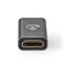 NEDIS CVTB34907GY micro HDMI - HDMI adapter, 4K@60Hz, aranyozott, alumínium ház CVTB34907GY small