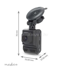 NEDIS DCAM2024BK fedélzeti menetrögzítő kamera (dash cam), 4K@30fps, 12 MPixel, Wi-Fi, LCD, dupla kamera, GPS DCAM2024BK small