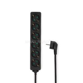 NEDIS ESOC630F1BK 6 aljzatos elosztó, 3 m, 3680 W, 16 A, fekete ESOC630F1BK small