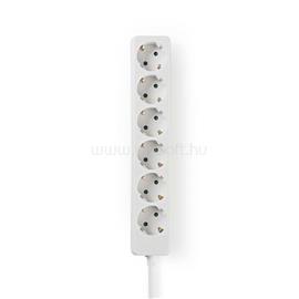NEDIS ESOC630F1WT 6 aljzatos elosztó, 3 m, 3680 W, 16 A, fehér ESOC630F1WT small