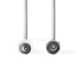 NEDIS F dugó - koax dugó kábel, 75 Ohm, dupla árnyékolás, 1.5m CSGL41800WT15 small