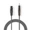 NEDIS félprofi audió kábel COTH15320GY10, 3,5mm szteró jack dugó - 3p XLR aljzat, hossz 1m, rugalmas COTH15320GY10 small