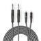 NEDIS félprofi audió kábel COTH23320GY15, 2 x 6,35mm monó jack dugó - 2 X RCA dugó, hossz 1.5m, rugalmas COTH23320GY15 small