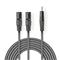 NEDIS félprofi XLR audió kábel COTH15310GY15, 2x XLR 3 tűs dugó | 3,5 mm sztereó jack dugó, 1,5m COTH15310GY15 small