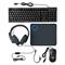 NEDIS GCK51110BKUS gamer 5 az 1-ben készlet, Angol Billentyűzet, Headset, Egér, Egérpad és adapter kábel, QWERTY GCK51110BKUS small