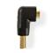 NEDIS HDMI adapter, CVGB34901BK HDMI csatl HDMI kimen. Aranyozott 90°-os szögben ABS Fekete 1 db doboz CVGB34901BK small