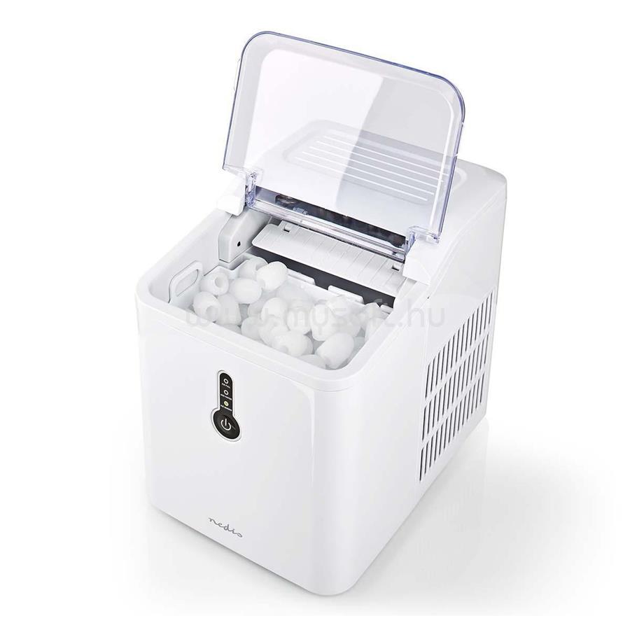 NEDIS KAIC100FWT jégkockakészítő 1,5 L, maximum 12 kg kapacitás, 8 perc alatt kész a jégkocka