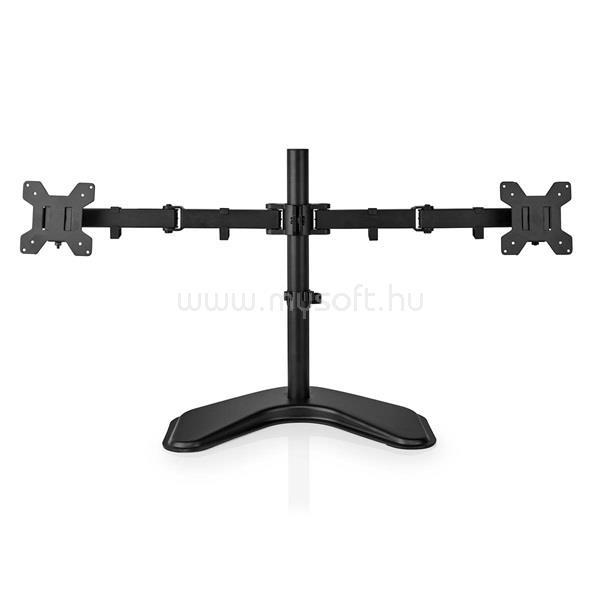 NEDIS MMDOSD110BK 15"-32" asztali 2 monitor tartóállvány, VESA 75x75 / 100x100