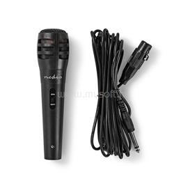 NEDIS MPWD15BK mikrofon, 5m levehető kábel, 80Hz-12kHz,  600 Omh, 75dB, utazó tok, integrált kapcsoló (fekete) MPWD15BK small