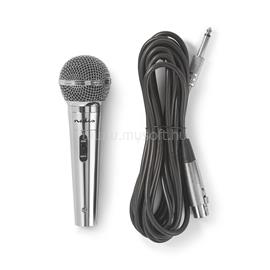 NEDIS MPWD45GY vezetékes mikrofon,Kardioid Levehető kábel 5,00 m 80 Hz - 13 kHz 600 Ohm -72 dB Be/Ki kapcs.fém ezüst MPWD45GY small