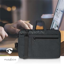 NEDIS NBBG17150BK notebook / laptop táska 17 - 18" | Hordóöv | 8 rekesz | 30 mm | 320 mm | 460 mm NBBG17150BK small