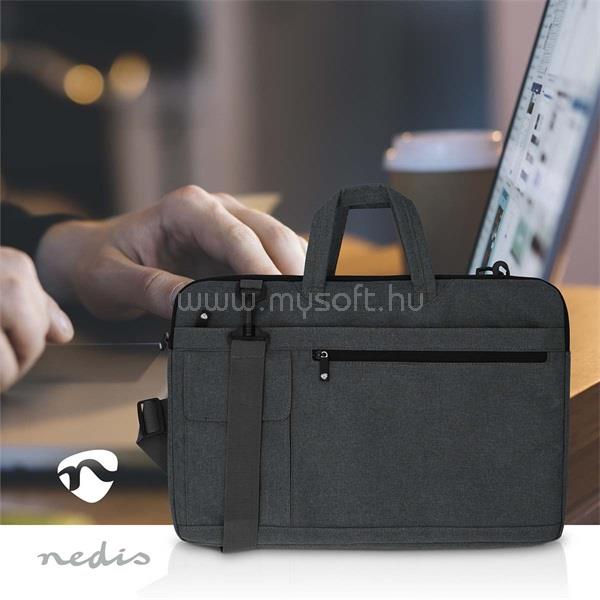 NEDIS NBBG17150BK notebook / laptop táska 17 - 18" | Hordóöv | 8 rekesz | 30 mm | 320 mm | 460 mm