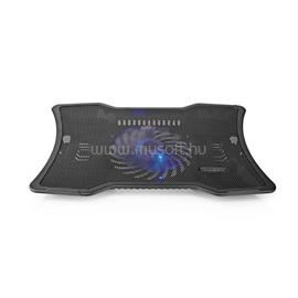 NEDIS NBCR101BK notebook hűtő, 17", 125mm ventilátor, zaj 15db, LED NBCR101BK small