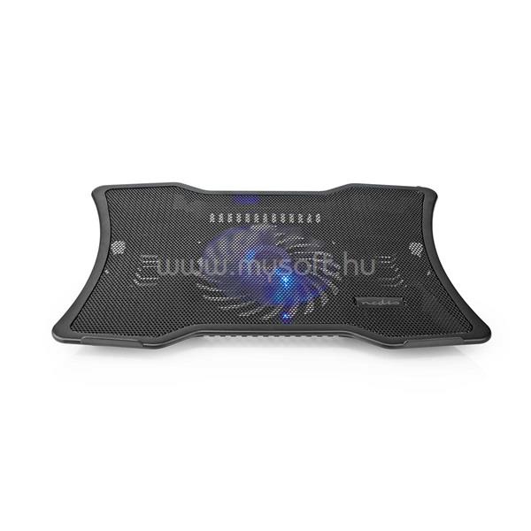 NEDIS NBCR101BK notebook hűtő, 17", 125mm ventilátor, zaj 15db, LED