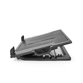 NEDIS NBCR200BK notebook hűtő, 18", 2 X 140mm ventilátor, LED, 1200 rpm NBCR200BK small