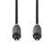 NEDIS optikai audió kábel, TosLink férfi 2,00 m Kerek PVC Antracit Doboz CABW25000AT20 CABW25000AT20 small