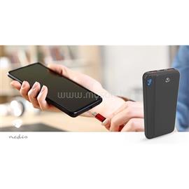 NEDIS PBKPD20W125BK powerbank, hordozható külső akkumulátor, power bank 10000mAh, 1,5 / 1,67 / 2,0 / 2,22 / 3,0 A PBKPD20W125BK small