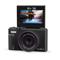 NEDIS PCAM2530BK vlogger digitális fényképezőgép / kamera, kihajtható képernyő, 75 MPixel, 5K@15fps, 16 MPixeles CMOS PCAM2570BK small