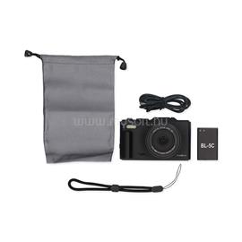 NEDIS PCAM2530BK vlogger digitális fényképezőgép / kamera, kihajtható képernyő, 75 MPixel, 5K@15fps, 16 MPixeles CMOS PCAM2570BK small