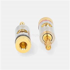 NEDIS Profigold CATB26900GD aranyozott fém banándugó, 2db/csomag CATB26900GD small