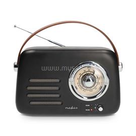 NEDIS RDFM2600BK retró FM rádió, BluetoothR 5.4, AUX bemenet, USB port, 1500 mAh-s lítium-ion akkumulátor RDFM2600BK small