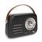NEDIS RDFM2600BK retró FM rádió, BluetoothR 5.4, AUX bemenet, USB port, 1500 mAh-s lítium-ion akkumulátor RDFM2600BK small